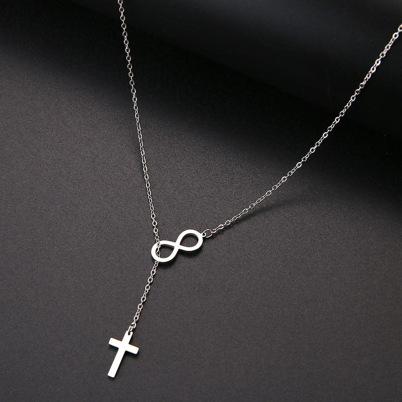 Necklaces - Cross And Infinity Necklaces Pendant For Women Simple Design Necklace Jewelry
