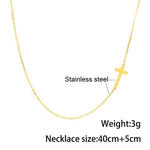 Necklaces - Cross Pendant Necklace For Women Jewelry Choker Necklace