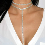 Necklaces - Crystal Luxury Statement Choker Necklace