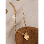 Necklaces - Heart Lock Pendant Necklace For Women Fashion Choker Necklace For Women