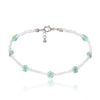 Necklaces - Lovely Daisy Flowers Colorful Beaded Charm Statement Choker Necklace For Women Vacation Jewelry