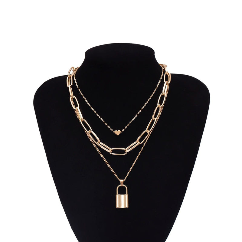 Necklaces - Lover PadLock Choker Necklace
