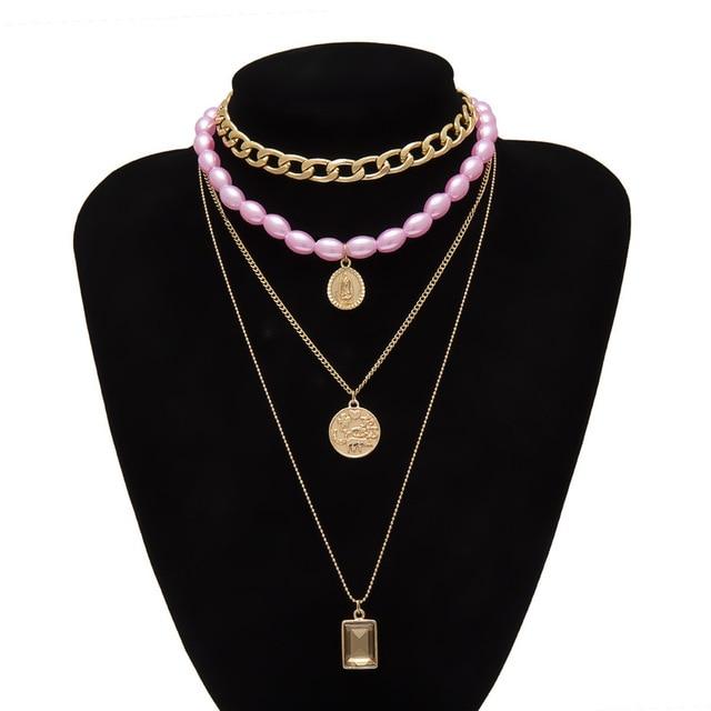 Necklaces - Multi Layered Choker Necklace