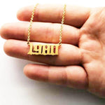 Necklaces - Personalized Year Number Necklaces