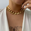 Necklaces - Statement Thick Chain Choker