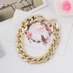 Necklaces - Thick Chain Statement Necklace Fashionable Necklace Women Jewelry