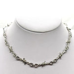 Necklaces - Wire Brambles Choker Necklace For Women Barbed Wire Chain Choker
