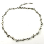 Necklaces - Wire Brambles Choker Necklace For Women Barbed Wire Chain Choker
