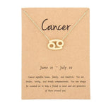 Necklaces - Zodiac Sign Necklace For Women Zodiac Pendant Fashion Jewelry