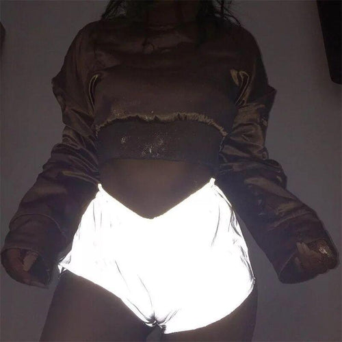 Night Light Reflective Shorts-Shorts-Arimonz-Arimonz