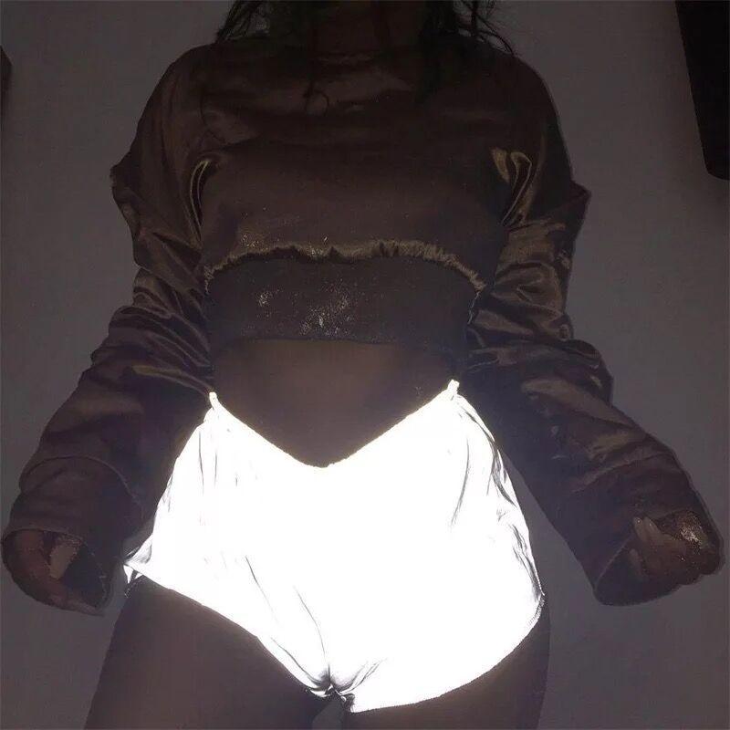 Night Light Reflective Shorts-Shorts-Arimonz-Arimonz