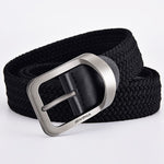 Nylon Belt Alloy Casual Belt Women Wild Stretch Jeans Belt-Belts-Arimonz-black-105CM/41.3inches-Arimonz