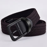 Nylon Belt Alloy Casual Belt Women Wild Stretch Jeans Belt-Belts-Arimonz-black coffee-105CM/41.3inches-Arimonz