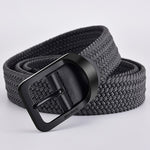 Nylon Belt Alloy Casual Belt Women Wild Stretch Jeans Belt-Belts-Arimonz-black gray-105CM/41.3inches-Arimonz