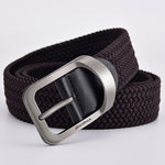 Nylon Belt Alloy Casual Belt Women Wild Stretch Jeans Belt-Belts-Arimonz-coffee-105CM/41.3inches-Arimonz