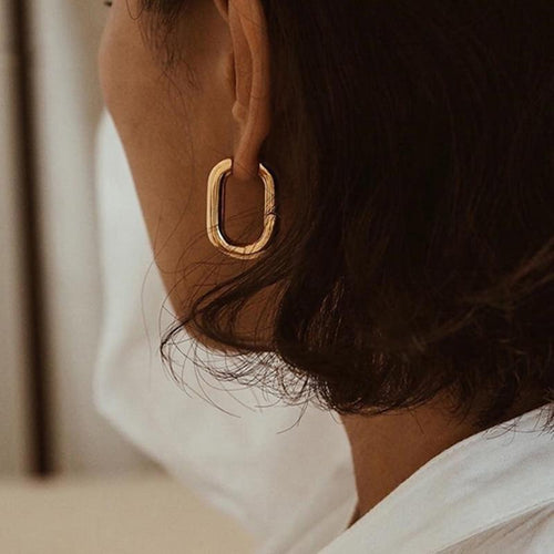 O Shaped Vintage Earrings-Earrings-Arimonz-Arimonz