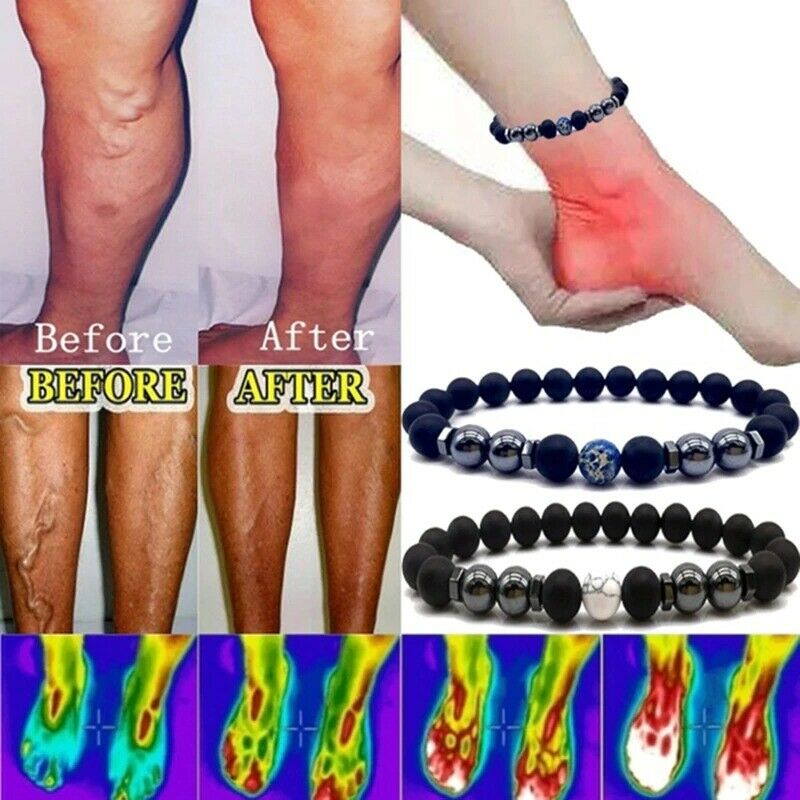 Obsidian Anklet Adjustable Weight Loss Magnetic Therapy Magnet Anklet-Anklets-Arimonz-Arimonz