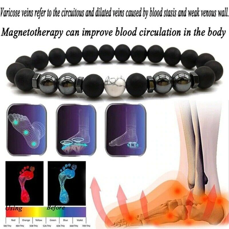 Obsidian Anklet Adjustable Weight Loss Magnetic Therapy Magnet Anklet-Anklets-Arimonz-Arimonz