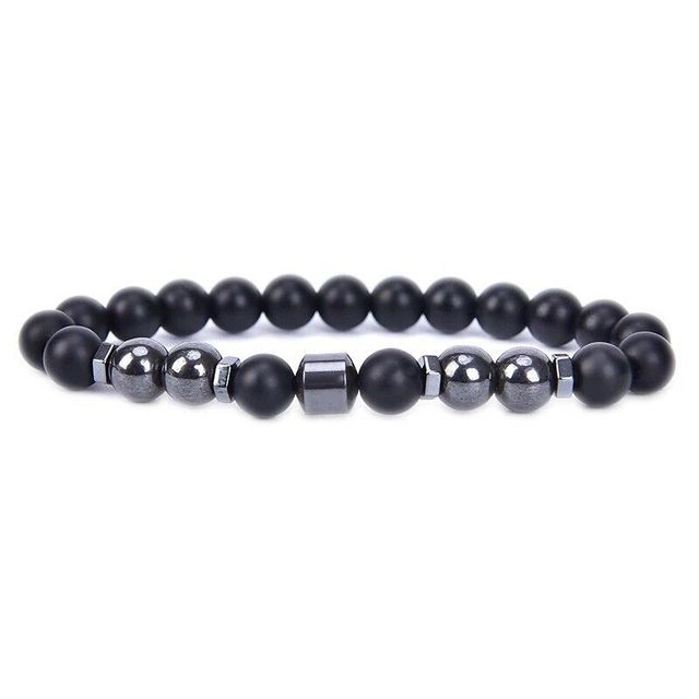 Obsidian Anklet Adjustable Weight Loss Magnetic Therapy Magnet Anklet-Anklets-Arimonz-black-Arimonz