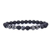 Obsidian Anklet Adjustable Weight Loss Magnetic Therapy Magnet Anklet-Anklets-Arimonz-grey-Arimonz