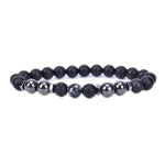 Obsidian Anklet Adjustable Weight Loss Magnetic Therapy Magnet Anklet-Anklets-Arimonz-grey-Arimonz