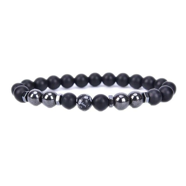 Obsidian Anklet Adjustable Weight Loss Magnetic Therapy Magnet Anklet-Anklets-Arimonz-grey-Arimonz