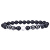 Obsidian Anklet Adjustable Weight Loss Magnetic Therapy Magnet Anklet-Anklets-Arimonz-white-Arimonz