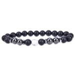 Obsidian Anklet Adjustable Weight Loss Magnetic Therapy Magnet Anklet-Anklets-Arimonz-white-Arimonz