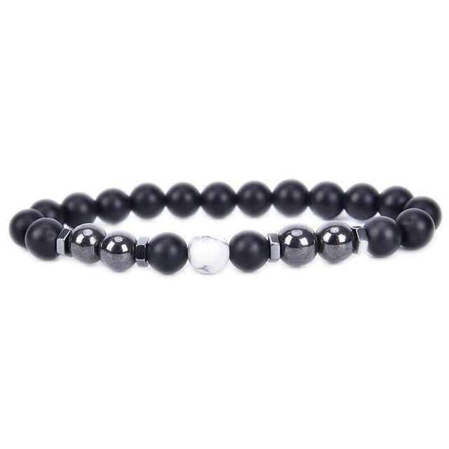 Obsidian Anklet Adjustable Weight Loss Magnetic Therapy Magnet Anklet-Anklets-Arimonz-white-Arimonz