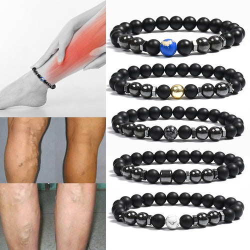 Obsidian Anklet Adjustable Weight Loss Magnetic Therapy Magnet Anklet-Anklets-Arimonz-Arimonz
