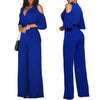 Off Shoulder Flare Sleeve Wide Leg Pants Jumpsuit Elegant Loose Romper-Casual Jumpsuits & Rompers-Arimonz-Arimonz