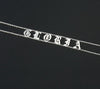 Old English Necklace Choker-Necklaces-Arimonz-Silver color-1-4 letters-20cm/7.87 inch-Arimonz