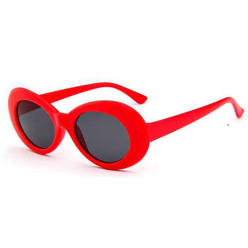 Oval Sunglasses for Women Trendy Vintage Retro Sunglasses for Women-Sunglasses-Arimonz-Red-Arimonz