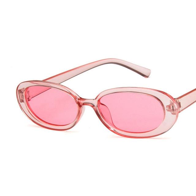 Oval Sunglasses Women Retro Sunglasses Cat Eye Sunglasses-Sunglasses-Arimonz-Full Pink-Arimonz