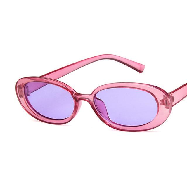 Oval Sunglasses Women Retro Sunglasses Cat Eye Sunglasses-Sunglasses-Arimonz-Purple-Arimonz