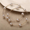 Oversize Pearl Hoop Earrings-Earrings-Arimonz-Arimonz