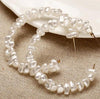 Oversize Pearl Hoop Earrings-Earrings-Arimonz-A-Arimonz