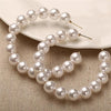 Oversize Pearl Hoop Earrings-Earrings-Arimonz-F-Arimonz