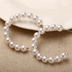 Oversize Pearl Hoop Earrings-Earrings-Arimonz-H-Arimonz