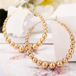 Oversize Pearl Hoop Earrings-Earrings-Arimonz-L-Arimonz