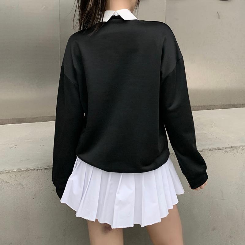 Oversized Hoodies Streetwear Chic Letter Print Long Sleeve Hoodies-Pullovers-Arimonz-Arimonz