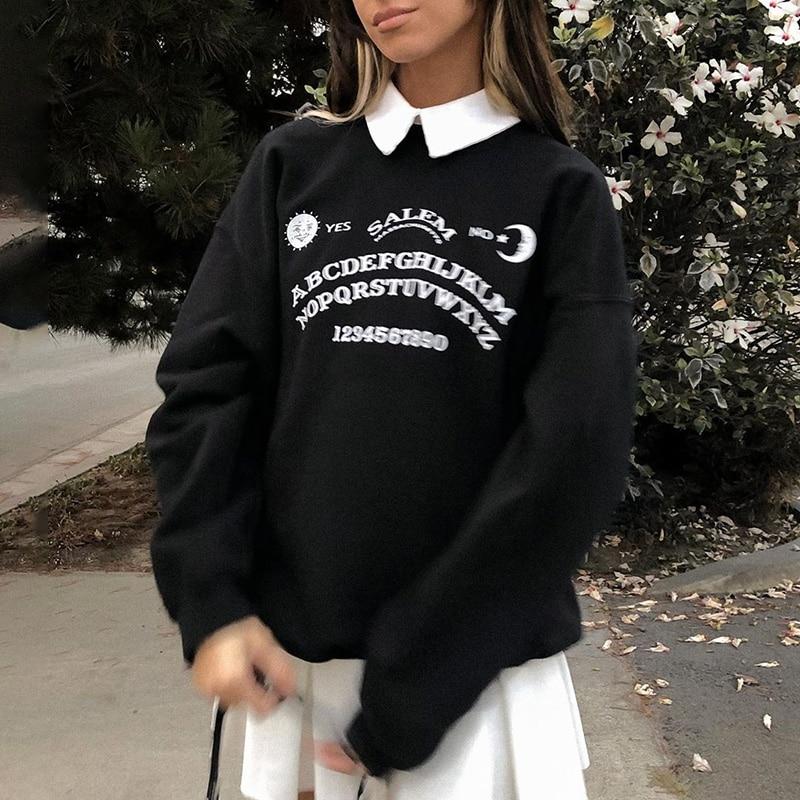 Oversized Hoodies Streetwear Chic Letter Print Long Sleeve Hoodies-Pullovers-Arimonz-S-Arimonz