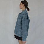 Oversized Jeans Denim Jackets for Women Solid Casual Women Jean Jacket-Jean Jackets-Arimonz-Arimonz