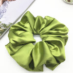 Oversized Scrunchies Big Rubber Hair Ties Elastic Hair Bands-Hair Accessories-Arimonz-Apple Green-Arimonz