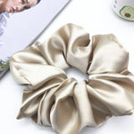 Oversized Scrunchies Big Rubber Hair Ties Elastic Hair Bands-Hair Accessories-Arimonz-Beige-Arimonz