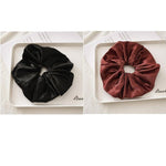 Oversized Scrunchies Big Rubber Hair Ties Elastic Hair Bands-Hair Accessories-Arimonz-Black Mocha-Arimonz
