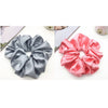 Oversized Scrunchies Big Rubber Hair Ties Elastic Hair Bands-Hair Accessories-Arimonz-Gray Pink-Arimonz