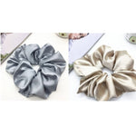 Oversized Scrunchies Big Rubber Hair Ties Elastic Hair Bands-Hair Accessories-Arimonz-Gray Yellow-Arimonz