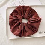Oversized Scrunchies Big Rubber Hair Ties Elastic Hair Bands-Hair Accessories-Arimonz-Mocha-Arimonz