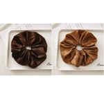 Oversized Scrunchies Big Rubber Hair Ties Elastic Hair Bands-Hair Accessories-Arimonz-Mocha Dark Brown-Arimonz